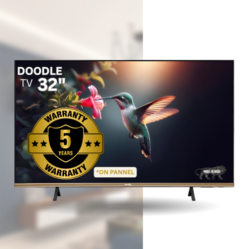 Doodle 32-Inch Smart TV - Golden Frame | HD Ready