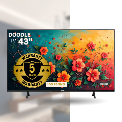 Doodle 43" Smart LED TV – Full HD with Android | Voice Remote