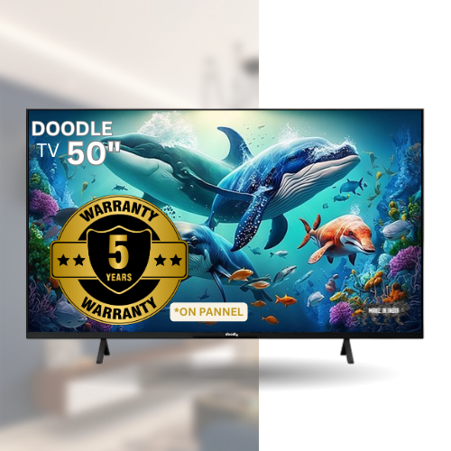 DOODLE 50" 4K Ultra HD Smart Voice Remote LED TV | Android OS